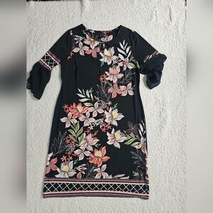 JM COLLECTION Women's L Dress Floral Made In Philippines